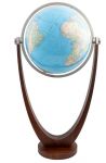 Columbus 206062 Globus Duo Durchmesser Holzgestell 60 cm Standglobus Leuchtglobus Globe Earth Groglobus